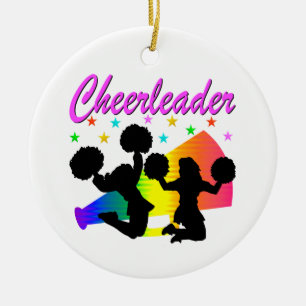 PHANTASTISCHES CHEERLEADER MEGAPHONE-DESIGN KERAMIKORNAMENT