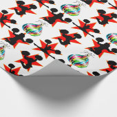 PHANTASTISCHES CHEERLEADING-CHRISTMAS-DESIGN GESCHENKPAPIER (Ecke)