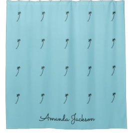 Phantastisches Coastal Coconut Treppenstück weiß Duschvorhang