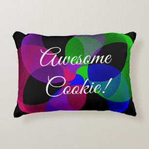 Phantastisches Cookie Geometrisches Fusion Accent Dekokissen