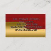 Phantastisches Cooles Great Gold Visitenkarte (Rückseite)