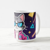 Phantastisches Cooles Retro-Gamer-Gesamtbild Kaffeetasse (VorderseiteRechts)