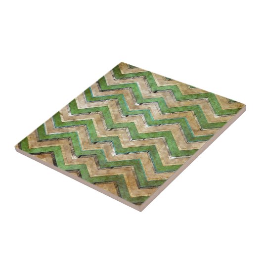 Phantastisches cooles Zickzack Zickzack-Muster Fliese (Seite)