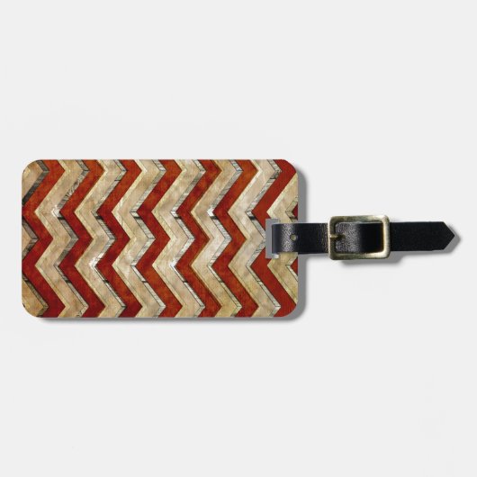 Phantastisches cooles Zickzack Zickzack-Muster Gepäckanhänger (Vorderseite horizontal)