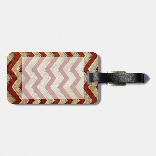 Phantastisches cooles Zickzack Zickzack-Muster Gepäckanhänger (Rückseite horizontal)