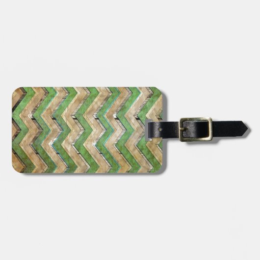 Phantastisches cooles Zickzack Zickzack-Muster Gepäckanhänger (Vorderseite horizontal)
