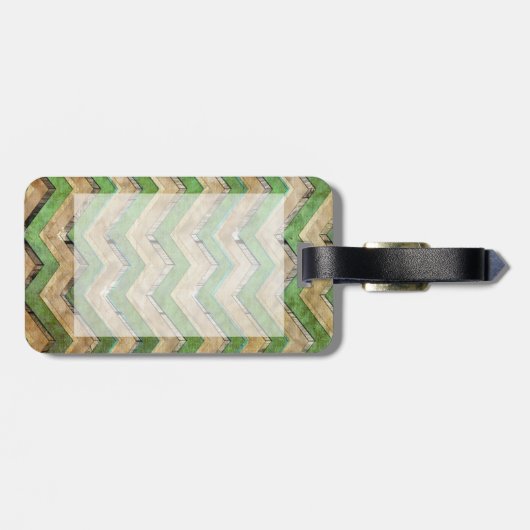 Phantastisches cooles Zickzack Zickzack-Muster Gepäckanhänger (Rückseite horizontal)