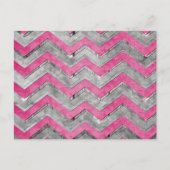 Phantastisches cooles Zickzack Zickzack-Muster Postkarte (Vorderseite)