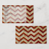 Phantastisches cooles Zickzack Zickzack-Muster Visitenkarte (Vorne/Hinten)