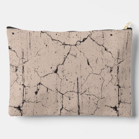 Phantastisches Crackmuster Modernes Kunstmuster Zubehörtasche (Rückseite)