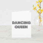 Phantastisches Dancing Queen Stilgeschenk der 70er Karte (Gelbe Blume)