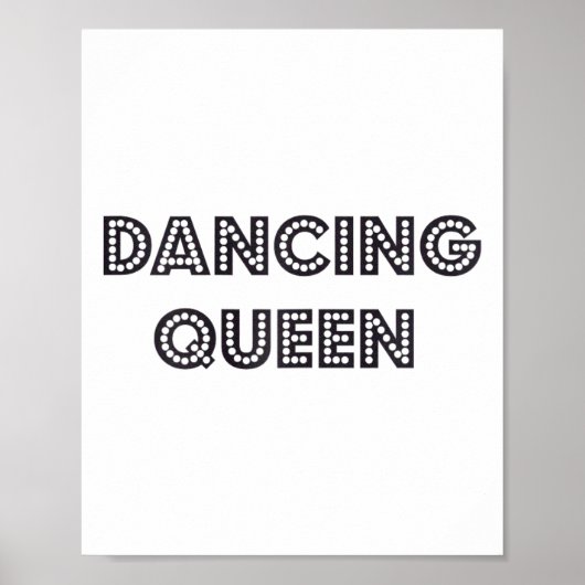 Phantastisches Dancing Queen Stilgeschenk der 70er Poster (Vorne)