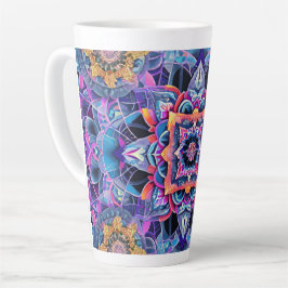 Phantastisches Dekorativ Blue Mandala Milchtasse