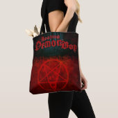 Phantastisches Demon-Boy-Logo und Pentagramm Tote- Tasche (Von Nahem)