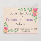 phantastisches Design Save the Date Ankündigungspostkarte (Vorderseite)