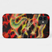 Phantastisches Drachenfeuer auf Glücksenergie Case-Mate iPhone Hülle (Rückseite (Horizontal))