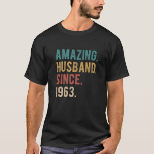 Phantastisches Ehemann seit 1963 59th Wedding Anni T-Shirt