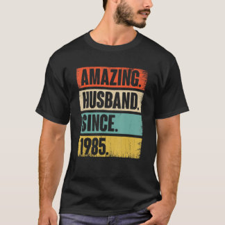 Phantastisches Ehemann seit 1985 37 Hochzeitstag T-Shirt