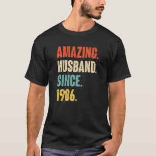 Phantastisches Ehemann seit 1986 36 Hochzeitstag T-Shirt