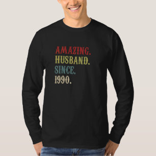 Phantastisches Ehemann seit 1990 32 Hochzeitstag T-Shirt