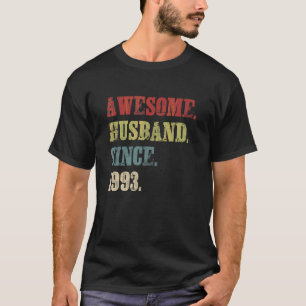 Phantastisches Ehemann seit 1993 29 Hochzeitstag T-Shirt