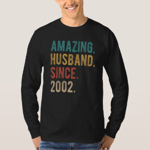 Phantastisches Ehemann seit 2002 20. Wedding Anive T-Shirt