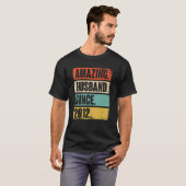 Phantastisches Ehemann seit 2012 10 Hochzeitstag T-Shirt (Vorne ganz)