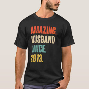 Phantastisches Ehemann seit 2013 9 Hochzeitstag T-Shirt