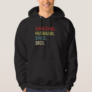 Phantastisches Ehemann seit 2021 1 Hochzeitstag Hoodie