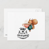 Phantastisches Eichhörnchen wischen Postkarte (Vorne/Hinten)