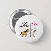 Phantastisches Einhorn-Geschenk für Krankenpfleger Button (Vorne & Hinten)