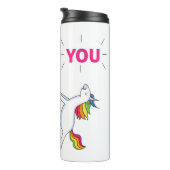 Phantastisches Einhorn-Geschenk für Krankenpfleger Thermosbecher (Nach rechts gedreht)