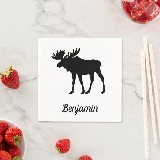 Phantastisches Elch Rustikal Serviette (Beispiel)