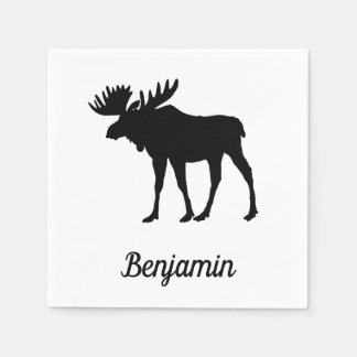Phantastisches Elch Rustikal Serviette