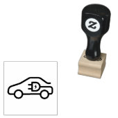 Phantastisches Elektroauto zeichnend Gummistempel (Stempel)