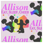 PHANTASTISCHES ESSEN, SCHLAFEN, KIRCHEN PERSONALIS STOFF (Nahaufnahme)