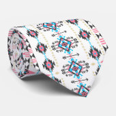 Phantastisches ethnisch geometrisches Stammesmuste Krawatte (Gerollt)