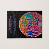 Phantastisches, farbiges Moon Satellite Foto zusam Puzzle (Horizontal)