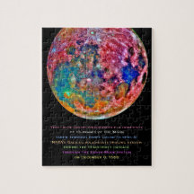 Phantastisches, farbiges Moon Satellite Foto zusam