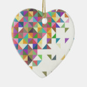 Phantastisches farbiges Retro-geometrisches Muster Keramikornament (Rechts)