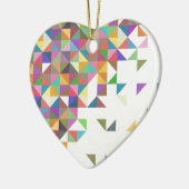 Phantastisches farbiges Retro-geometrisches Muster Keramikornament (Links)