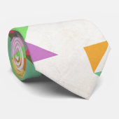 Phantastisches farbiges Retro-geometrisches Muster Krawatte (Gerollt)