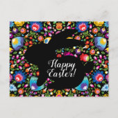 Phantastisches Folklore Ostersonnigen, anpassbar Postkarte (Vorderseite)