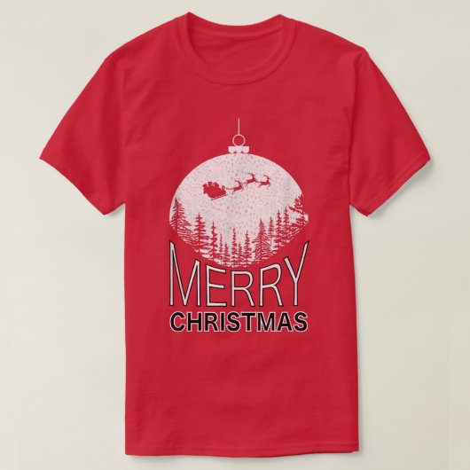 Phantastisches fröhliches Weihnachts-Grafikdesign T-Shirt (Design vorne)