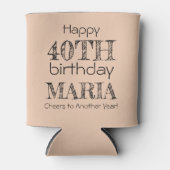 Phantastisches Funny Happy 40. Geburtstag Wüstenfe Dosenkühler (Vorderseite)