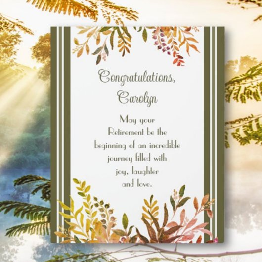 Phantastisches Geschenk! Custom Retirement Easel P Fotoplatte