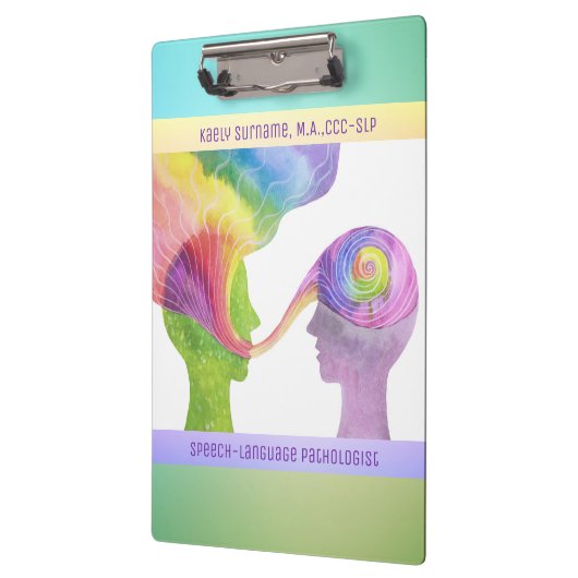 Phantastisches Geschenk! Sprachpathologe Custom Cl Klemmbrett (Links)