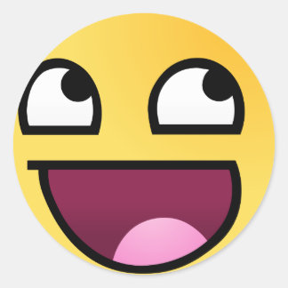 Phantastisches Gesicht - High Quality HD Runder Aufkleber