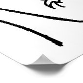 Phantastisches Gesicht und Rage Typ finden Fluv Poster (Ecke)
