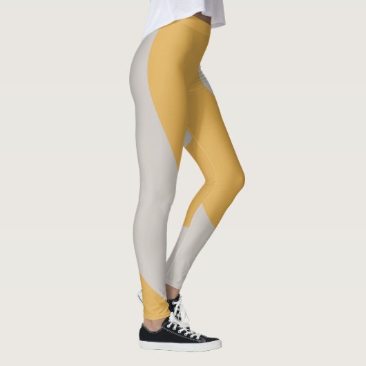 Phantastisches Gold und Grau Leggings (Rechts)